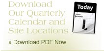 Download Our Quarterly Calendar and Site Locations